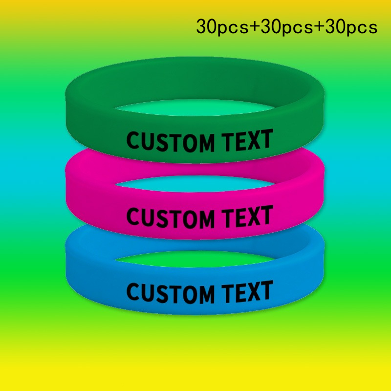 90pcs Custom Wristband Set, Personalization Available